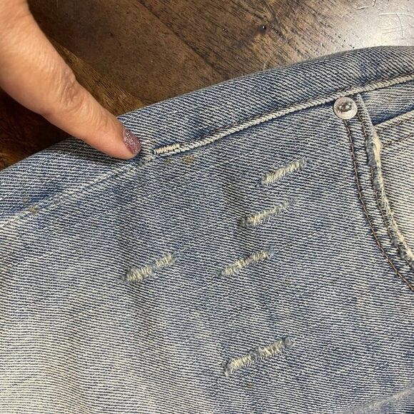 Lovers + Friends Denim Mini Skirt Size 23 - Picture 3 of 11